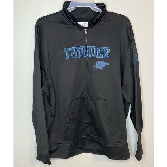 Oklahoma City Thunder NBA Basketball Zipper Jacket - Mens Size 2XL (54) - Picture 1 of 5